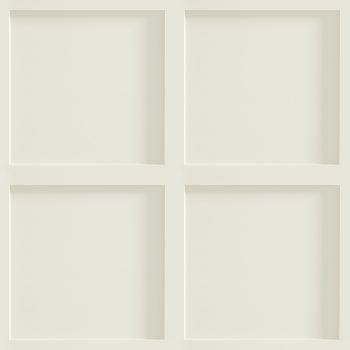 white contemporary panelling effect wallcovering for commercial interiors, made in the UK