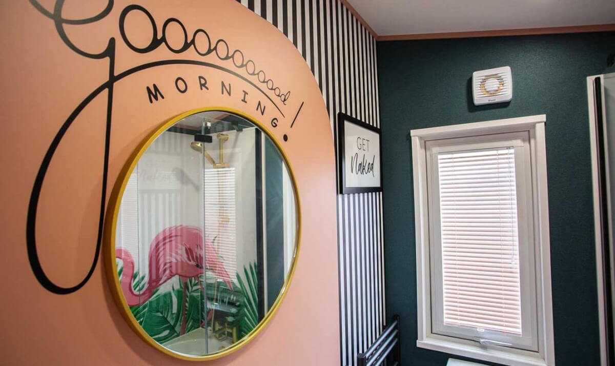 Newmor Wallcovering at Away Resorts Esme Lodge