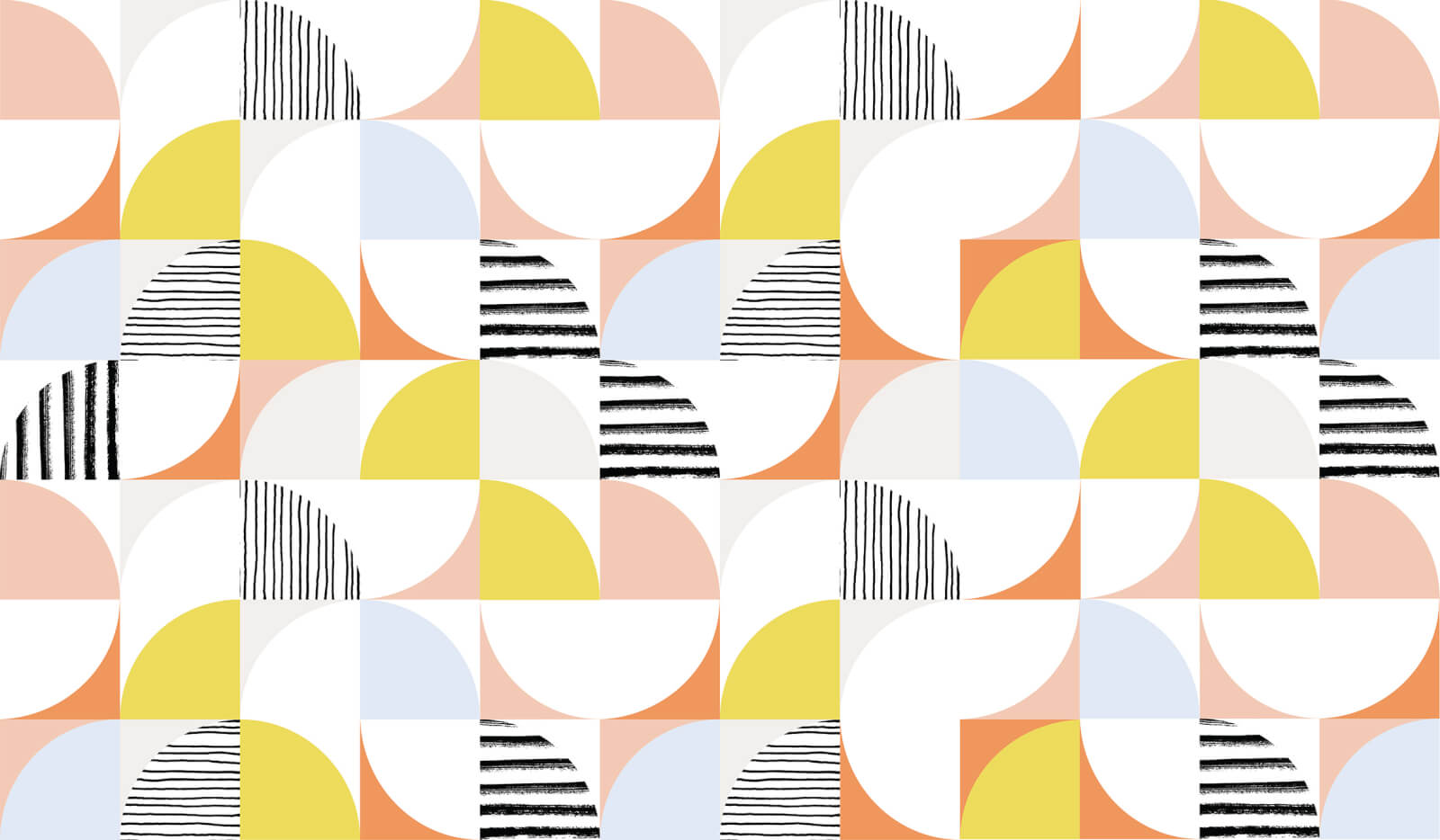 Bespoke colourways of our Mid-Century Tiles design for the Childbase HQ refurb by Estilo Interiors.