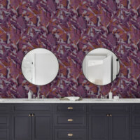 Folia Wallcoverings features expressive, hand-painted banana leaves in bold, trend-led colours.