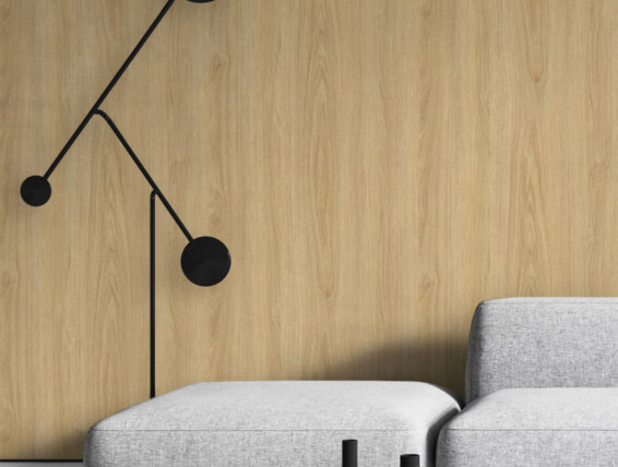 White modern minimalist interior with sofa, coffee table and floor lamp. 3d render illustration mockup.